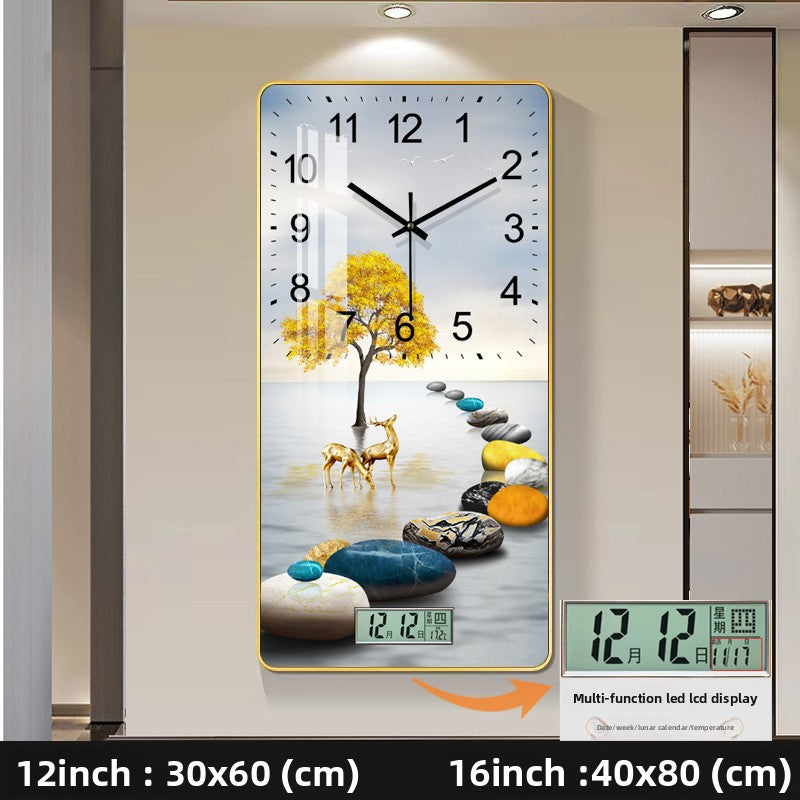Modern Decorative Wall Clock with Calendar