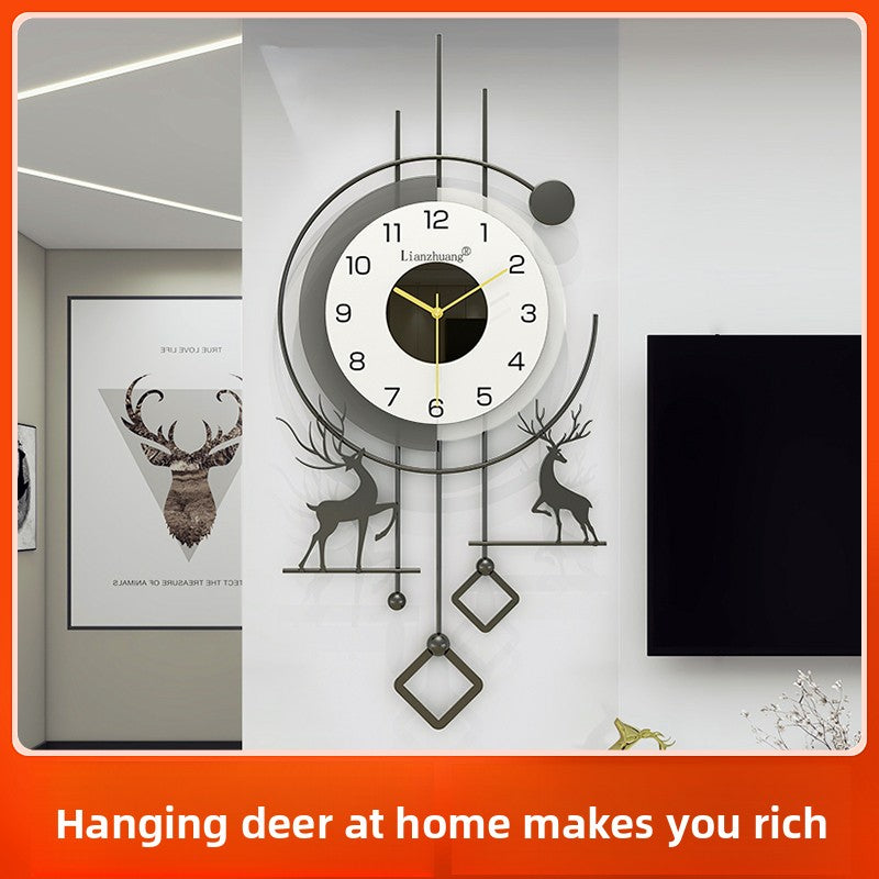 Modern Deer Wall Clock