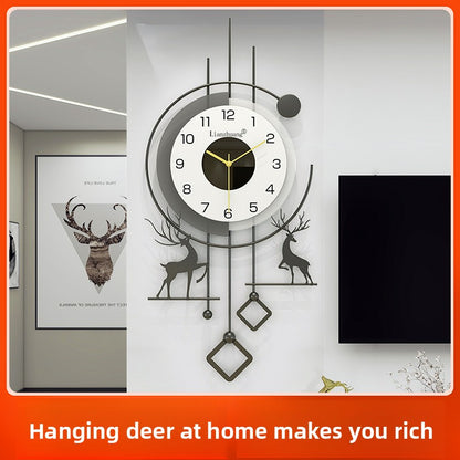 Modern Deer Wall Clock