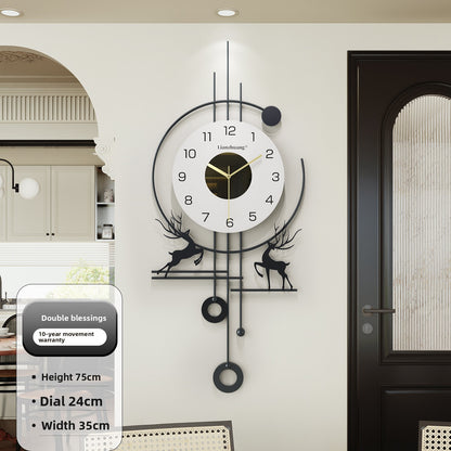 Modern Deer Wall Clock