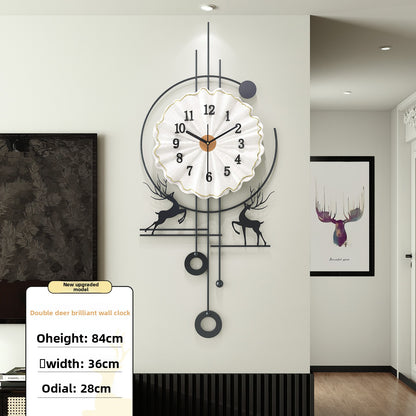 Modern Deer Wall Clock