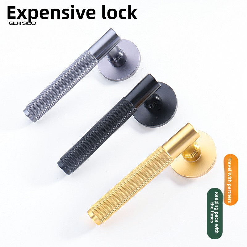 Modern Door Handle Lock Magnetic Silent Mechanism