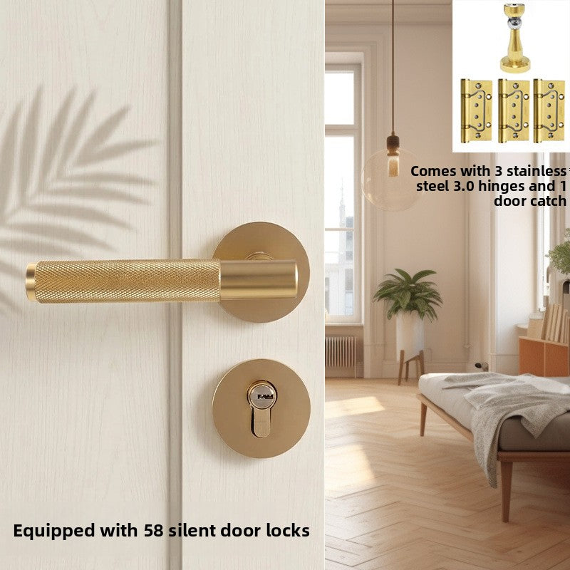 Modern Door Handle Lock Magnetic Silent Mechanism