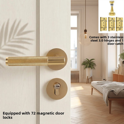 Modern Door Handle Lock Magnetic Silent Mechanism