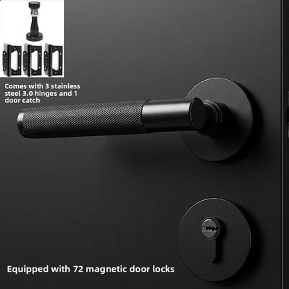 Modern Door Handle Lock Magnetic Silent Mechanism