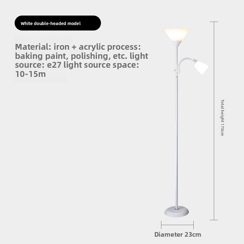 Modern Double-Headed LED Floor Lamp