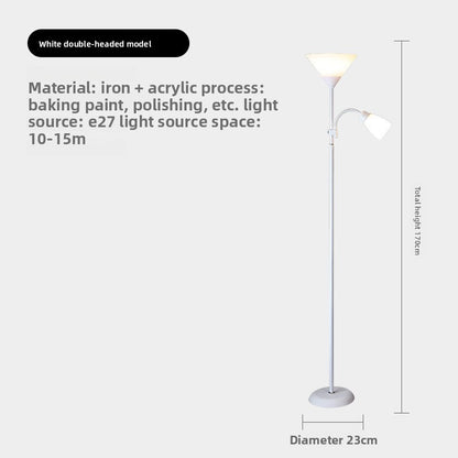 Modern Double-Headed LED Floor Lamp