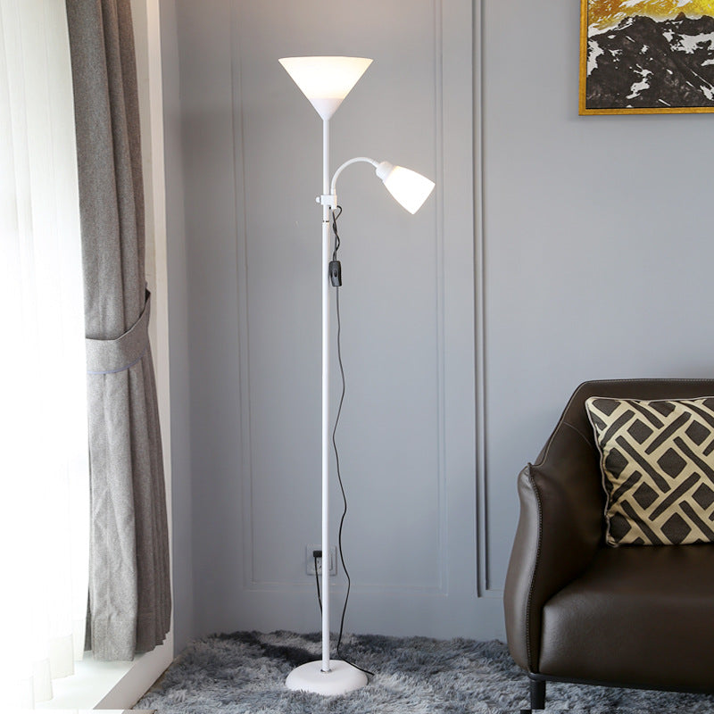 Modern Double-Headed LED Floor Lamp