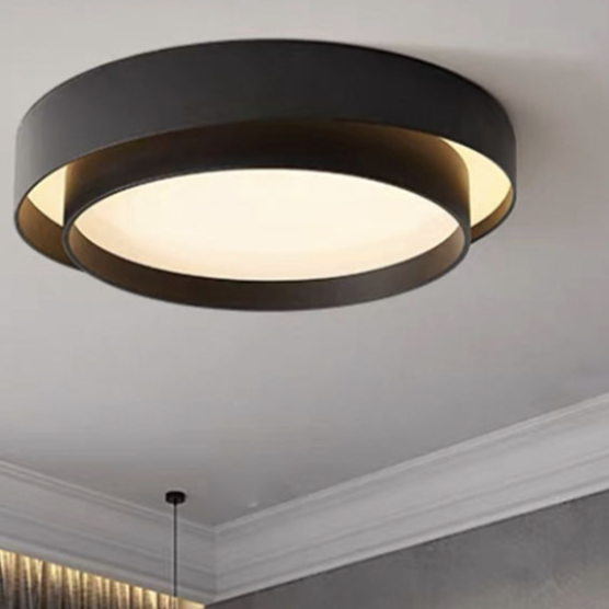 Modern Double Layer LED Ceiling Light Nordic Round Bedroom Lamp