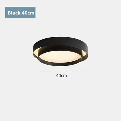 Modern Double Layer LED Ceiling Light Nordic Round Bedroom Lamp