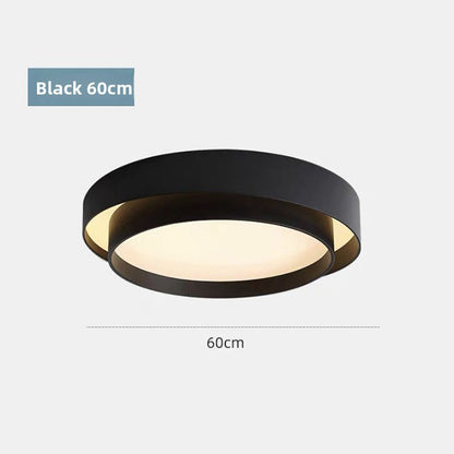 Modern Double Layer LED Ceiling Light Nordic Round Bedroom Lamp