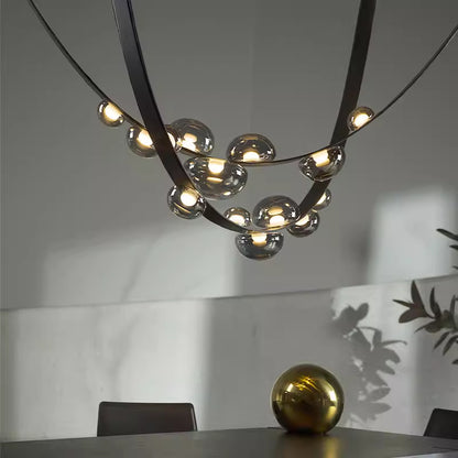 Modern Duplex Belt LED Chandelier