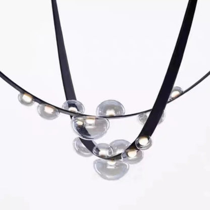 Modern Duplex Belt LED Chandelier