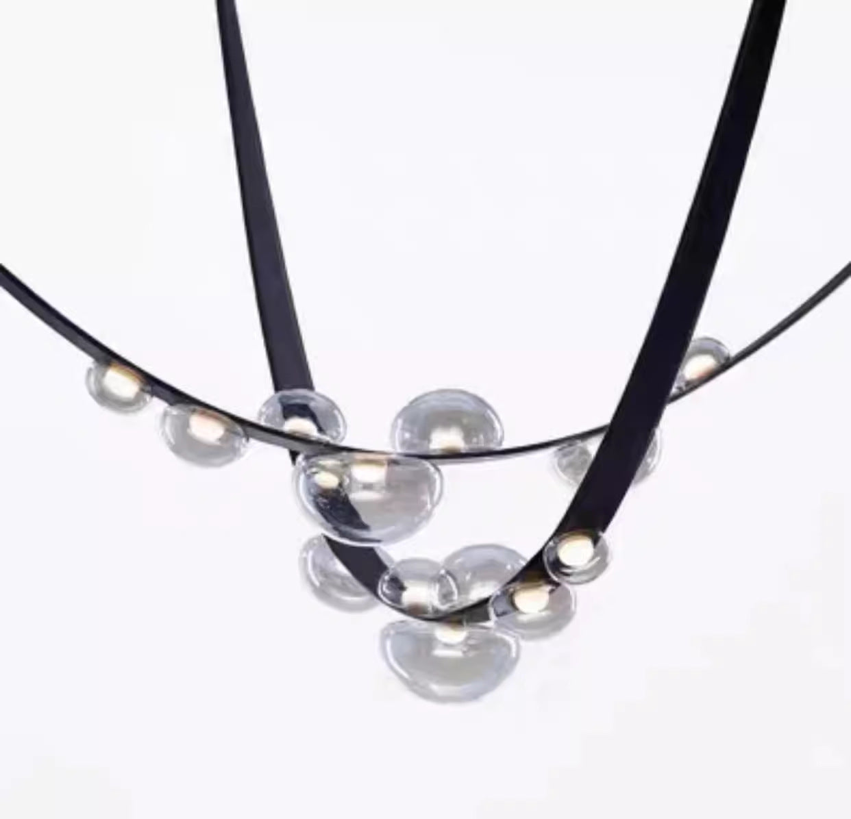 Modern Duplex Belt LED Chandelier