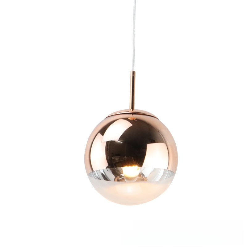 Modern Electroplated Glass Ball Chandelier