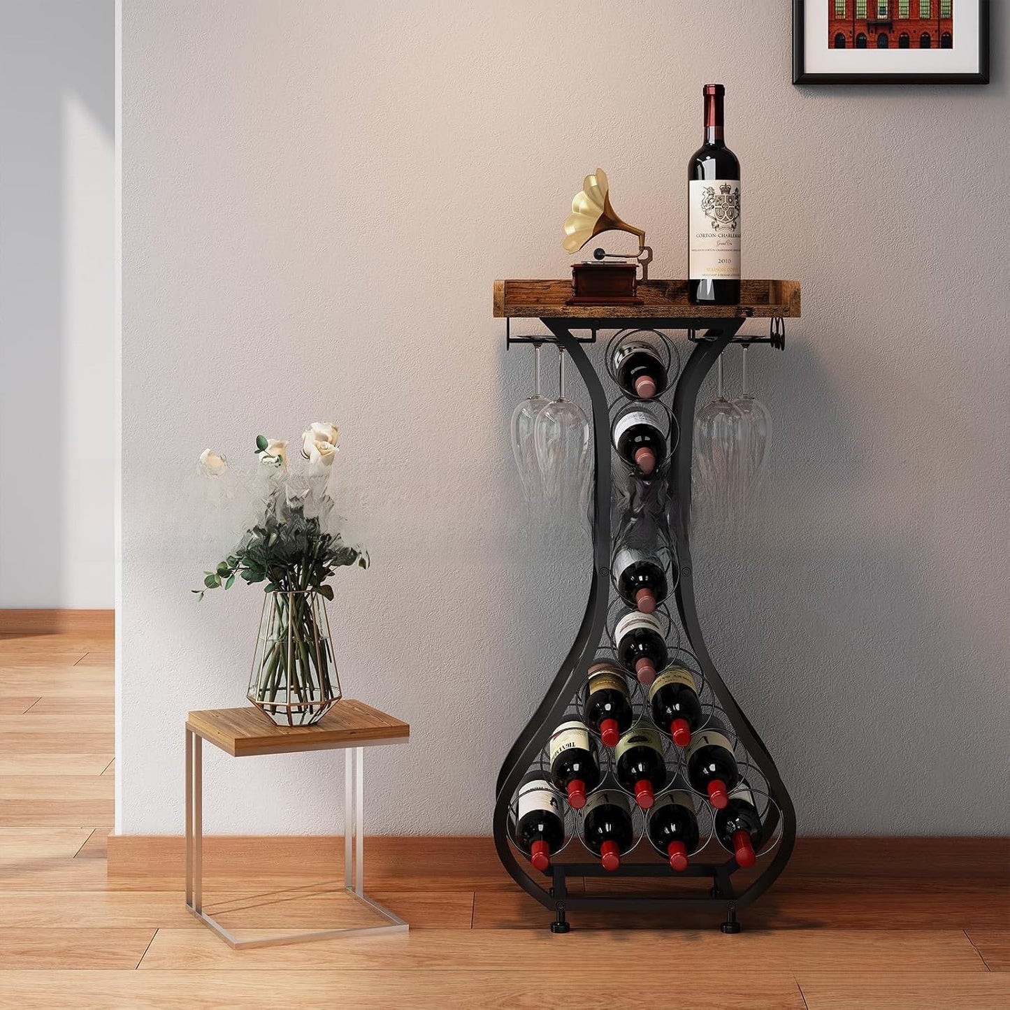 Modern Freestanding Wine Rack