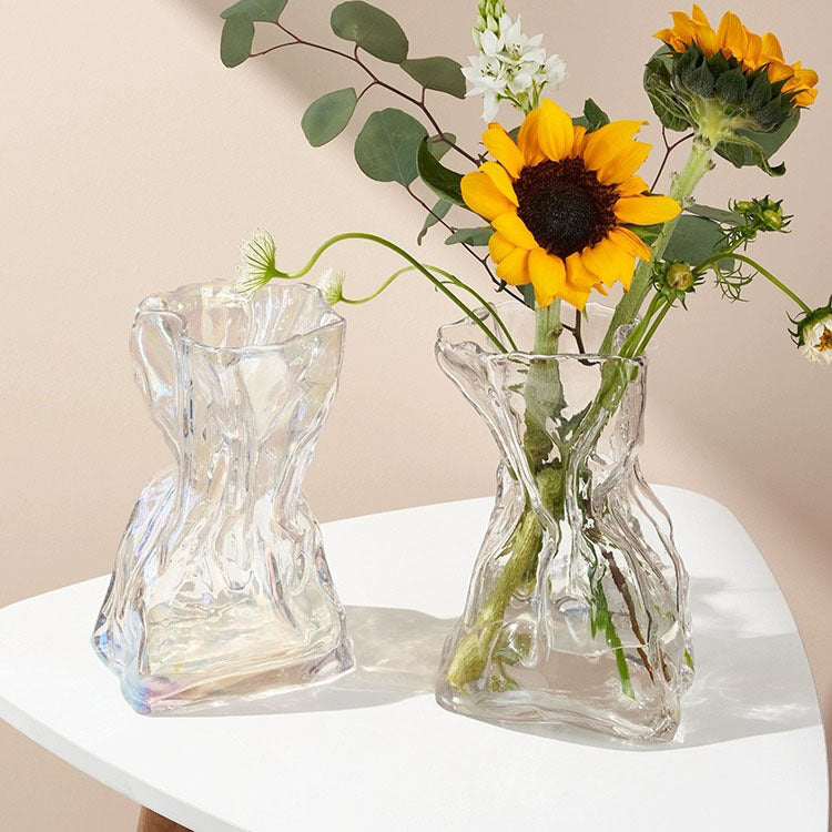 Modern Frosted Glass Flower Vase