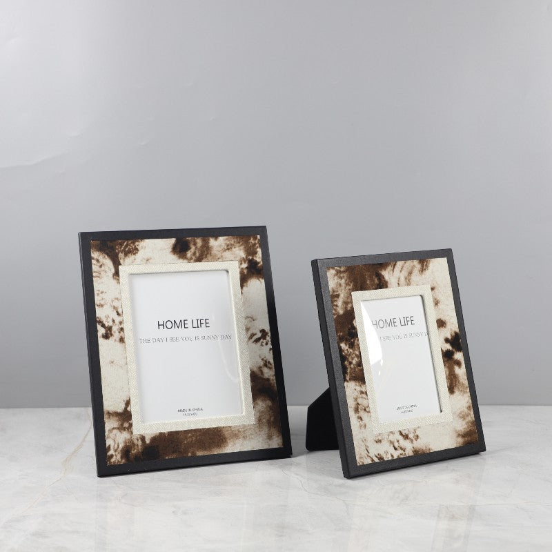 Modern Geometric Jewelry Storage Box and Photo Frame Set