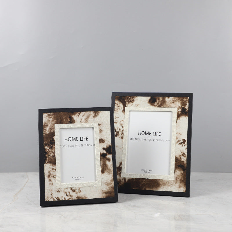 Modern Geometric Jewelry Storage Box and Photo Frame Set