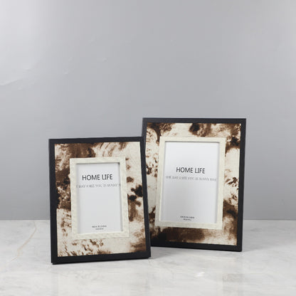 Modern Geometric Jewelry Storage Box and Photo Frame Set