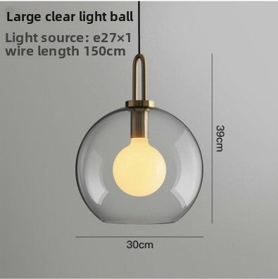 Modern Glass Ball Pendant Light