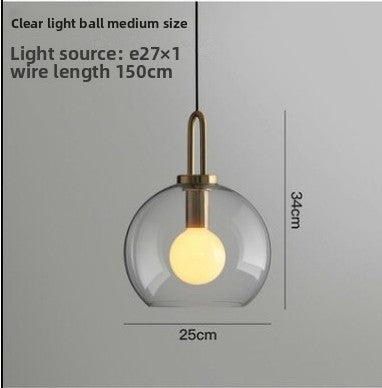 Modern Glass Ball Pendant Light