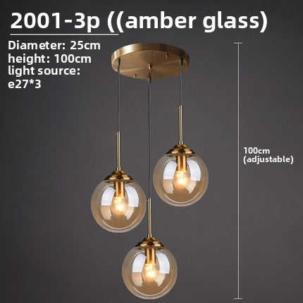 Modern Glass Pendant Lighting Fixture