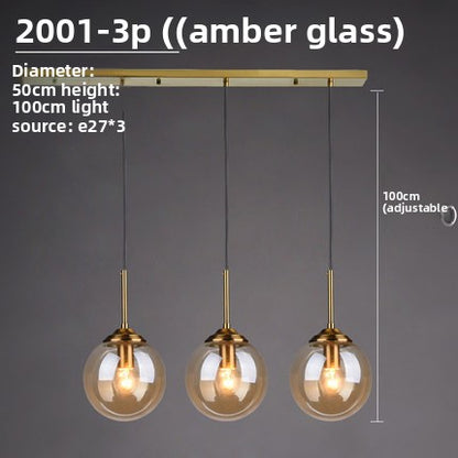 Modern Glass Pendant Lighting Fixture