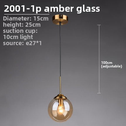 Modern Glass Pendant Lighting Fixture