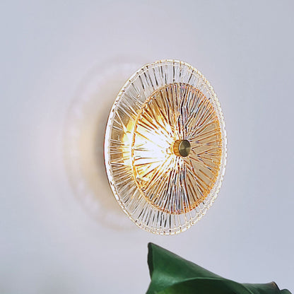 Modern Glass Wall Lamp LED Bedroom Living Room Lighting