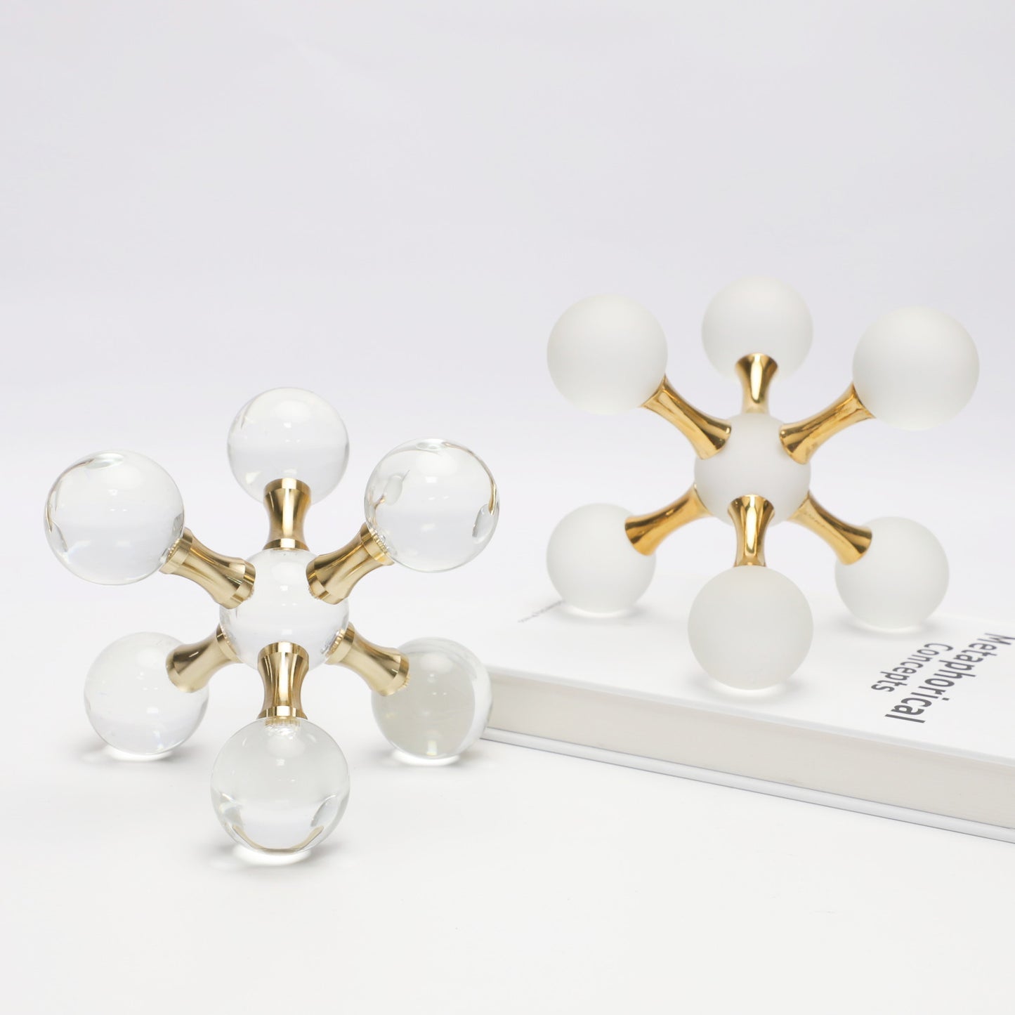 Modern Hexagonal Crystal Desktop Decor