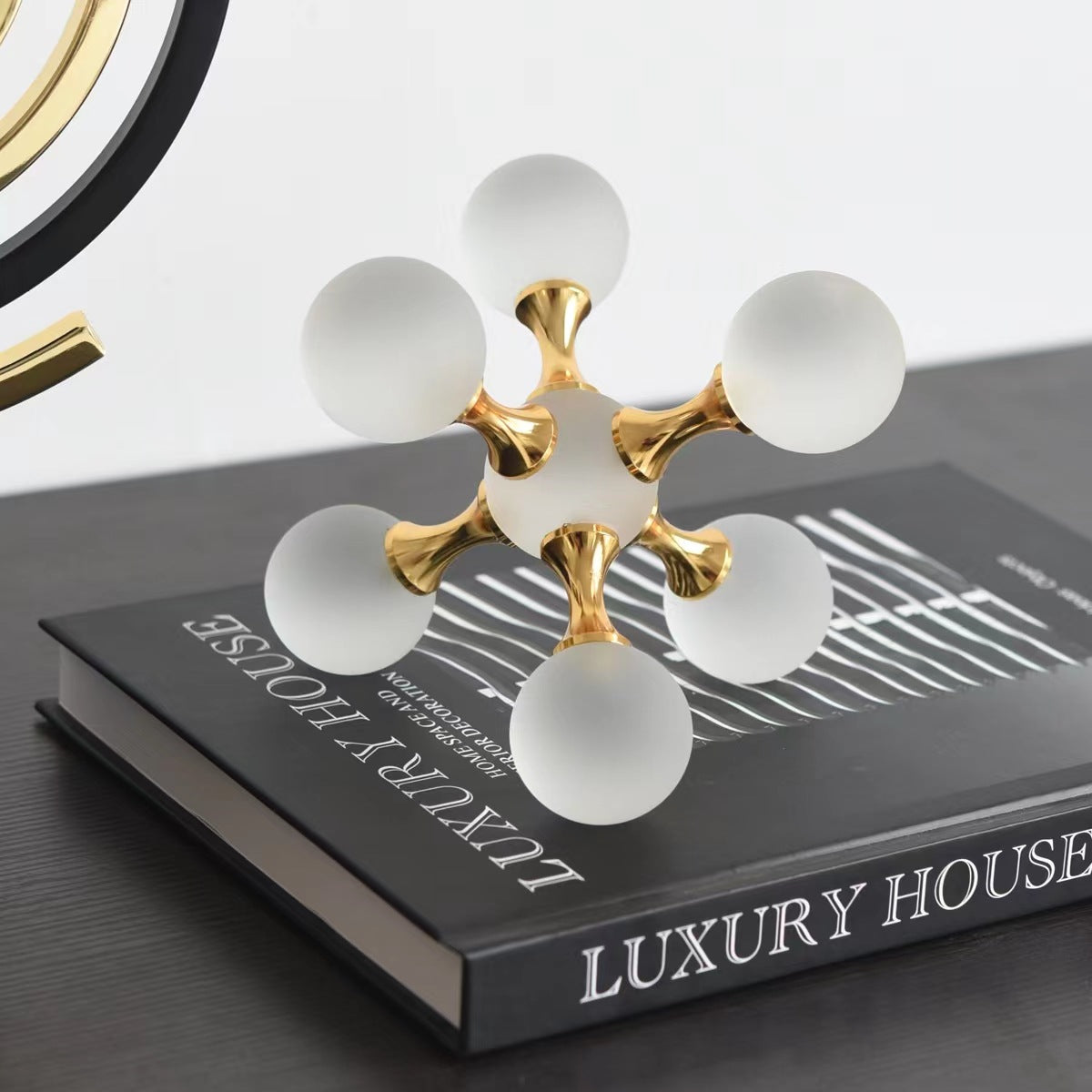 Modern Hexagonal Crystal Desktop Decor