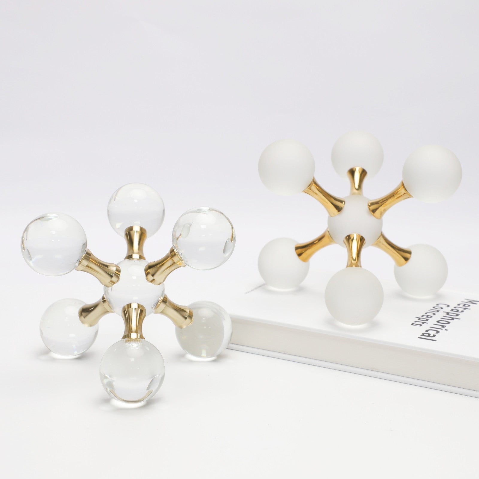Modern Hexagonal Crystal Desktop Decor
