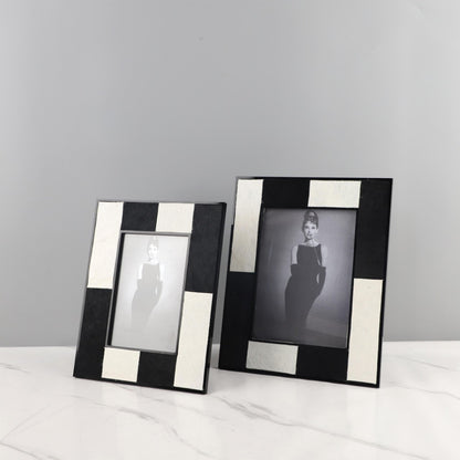 Modern Horse Hair Photo Frame Desktop Decor