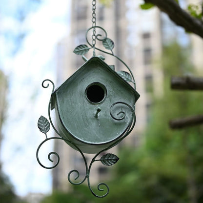 Modern Iron Bird Nest Hanging Decor