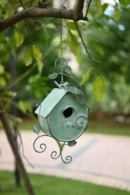 Modern Iron Bird Nest Hanging Decor