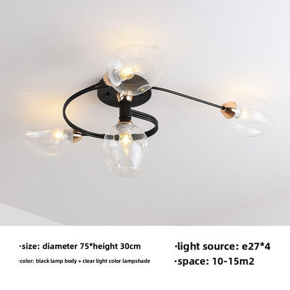 Modern LED Ceiling Light Remote Control Dimmable