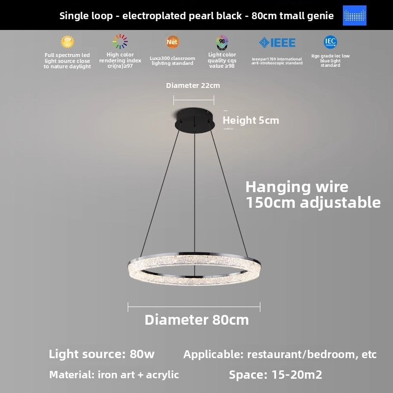 Modern LED Chandelier with Smart Control