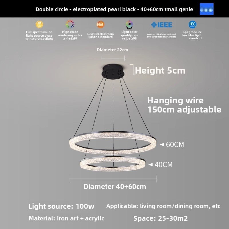 Modern LED Chandelier with Smart Control