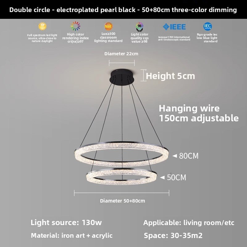 Modern LED Chandelier with Smart Control