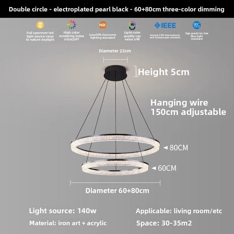 Modern LED Chandelier with Smart Control