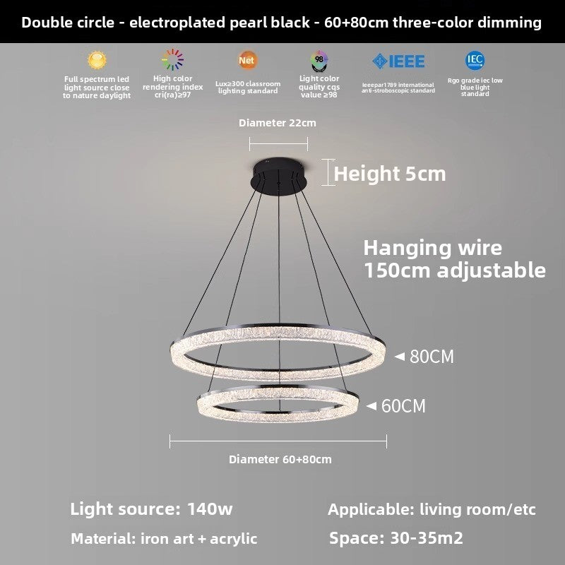 Modern LED Chandelier with Smart Control