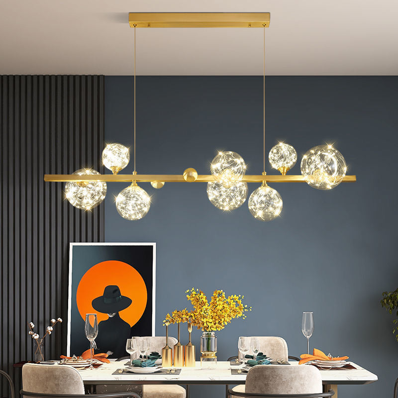 Modern LED Chandelier with Star Design