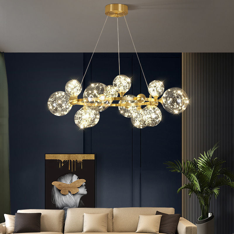 Modern LED Chandelier with Star Design