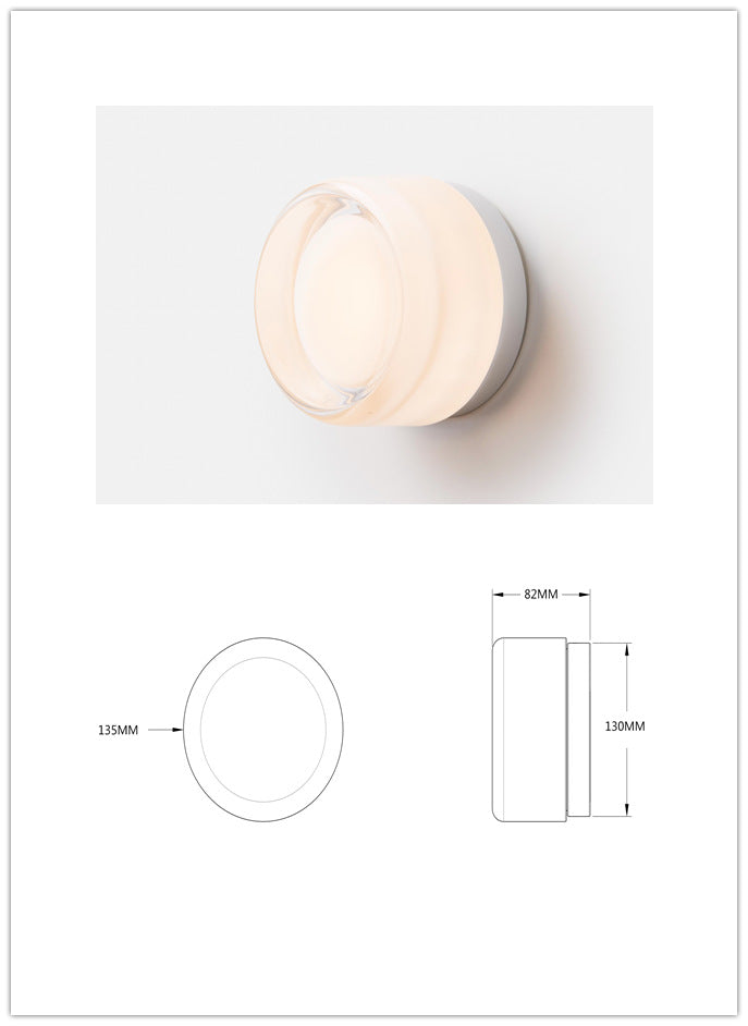Modern LED Wall Lamp with Acrylic Shade
