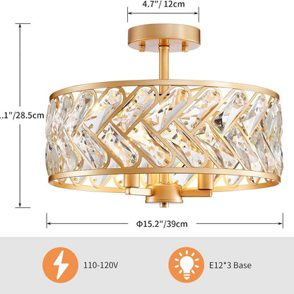 Modern Light Luxury Crystal Lamp