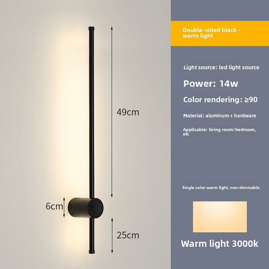 Modern Linear Wall Lamp with Dimmable LED Lighting