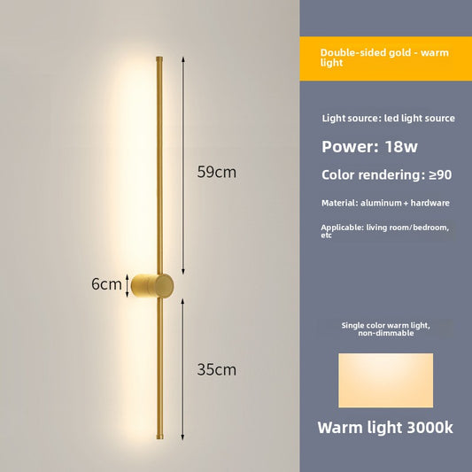 Modern Linear Wall Lamp with Dimmable LED Lighting