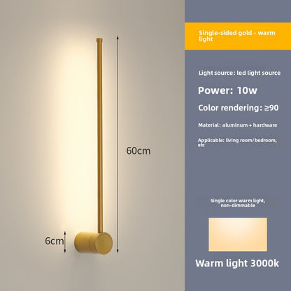 Modern Linear Wall Lamp with Dimmable LED Lighting