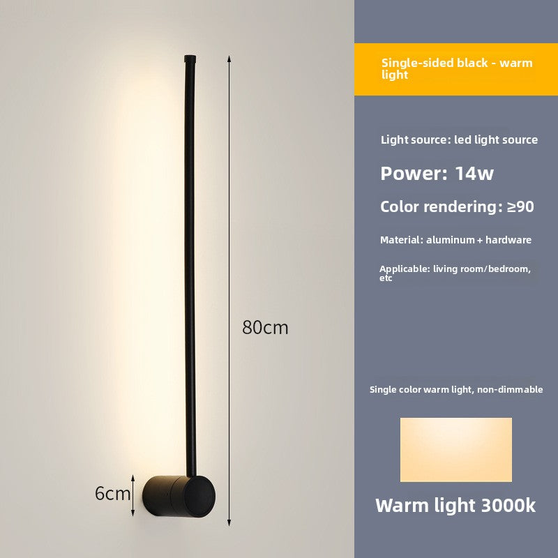 Modern Linear Wall Lamp with Dimmable LED Lighting